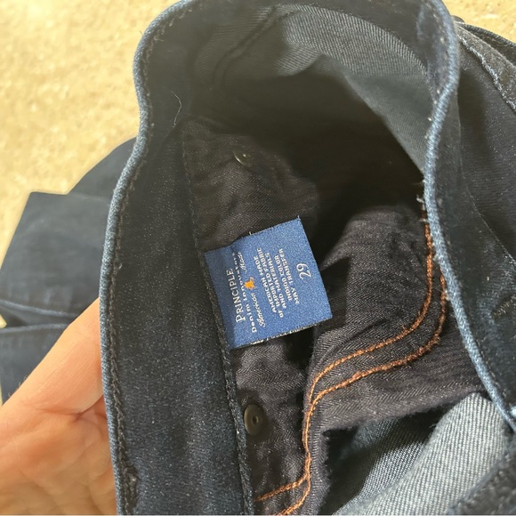 PRINCIPLE "Gem" dark denim skinny jeans - Size 29 waist measurement while laying - Picture 7 of 11